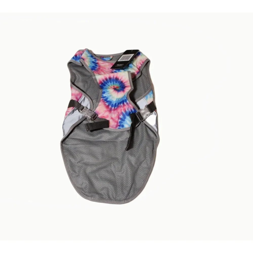 Dog Vest Canada Pooch Tie‎ Dye Dog Cooling Vest Pink Blue Yellow Mesh Size 14